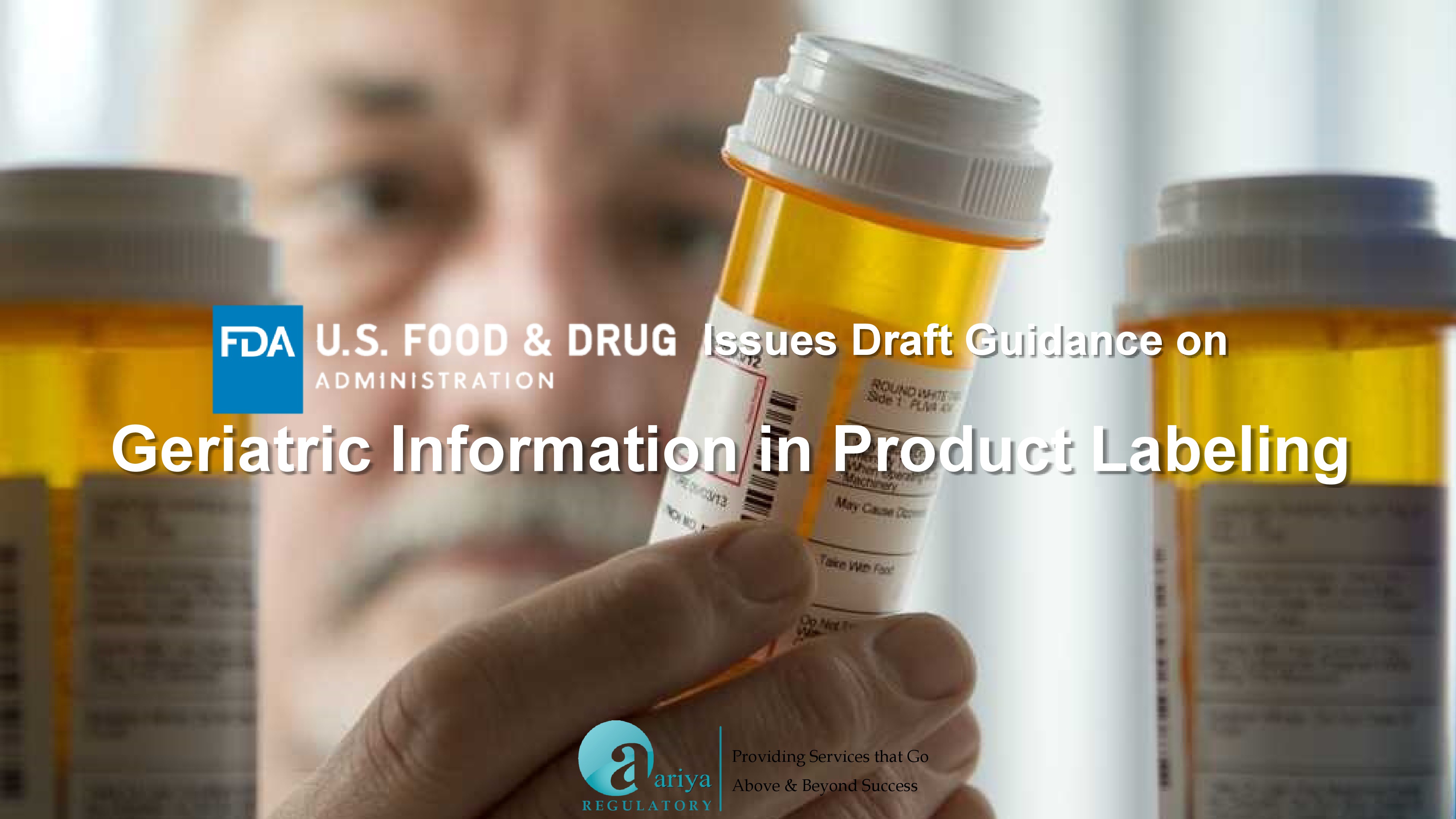 USFDA Issues Draft Guidance on Geriatric Information in Product Labeling